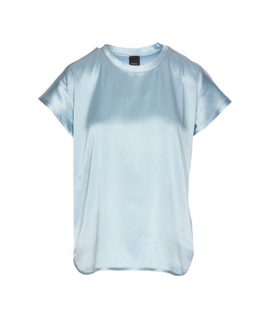 Pinko Blue Farida Crewneck T-Shirt