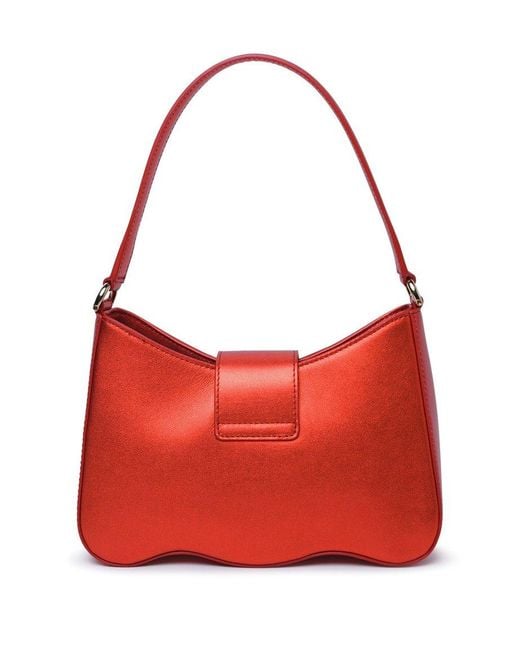 Furla Embellished Logo Engraved Tote Bag in Red Lyst UK