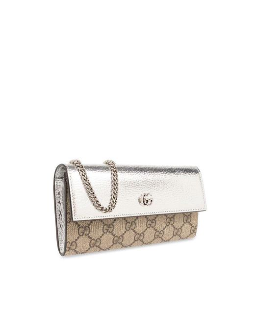 Gucci white wallet on chain sale