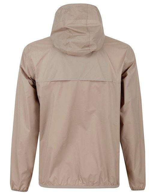 K-Way Brown Le Vrai 3.0 Claude Hooded Jacket for men