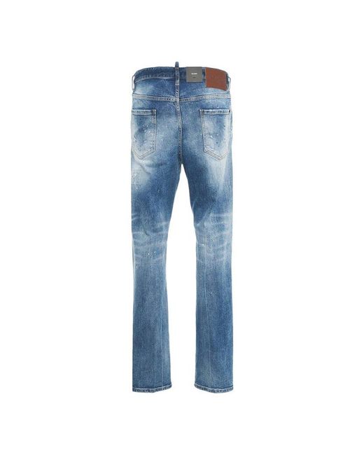 DSquared² Blue Distressed Cool Guy Jeans for men
