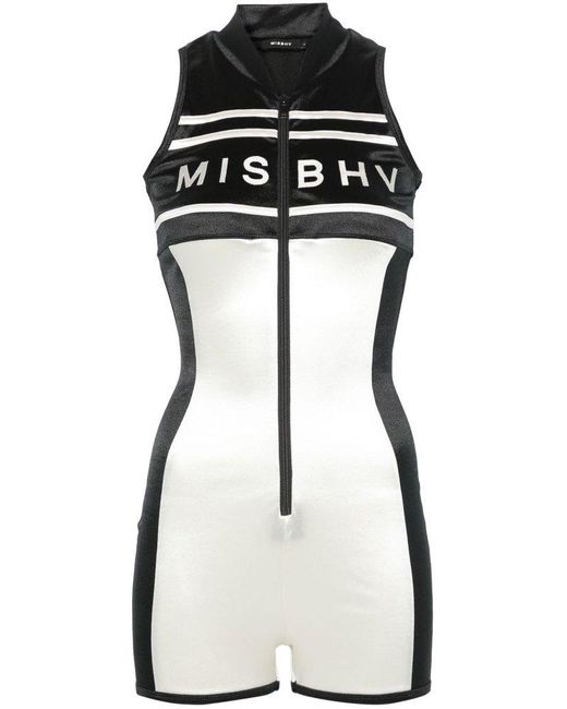 M I S B H V Black Cannes Sleeveless Bodysuit