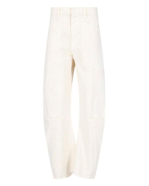 Nili Lotan White Shon Pants