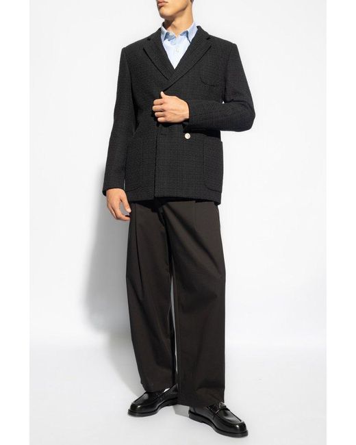 Emporio Armani Black Tweed Blazer, for men