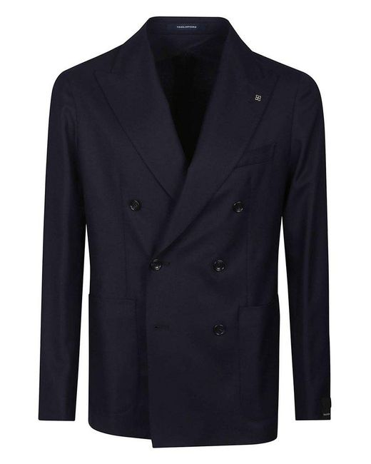 Tagliatore Blue Montecarlo Double-breasted Tailored Blazer for men