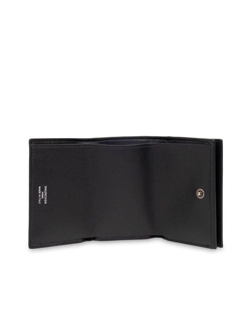 Balenciaga Black Leather Wallet, for men