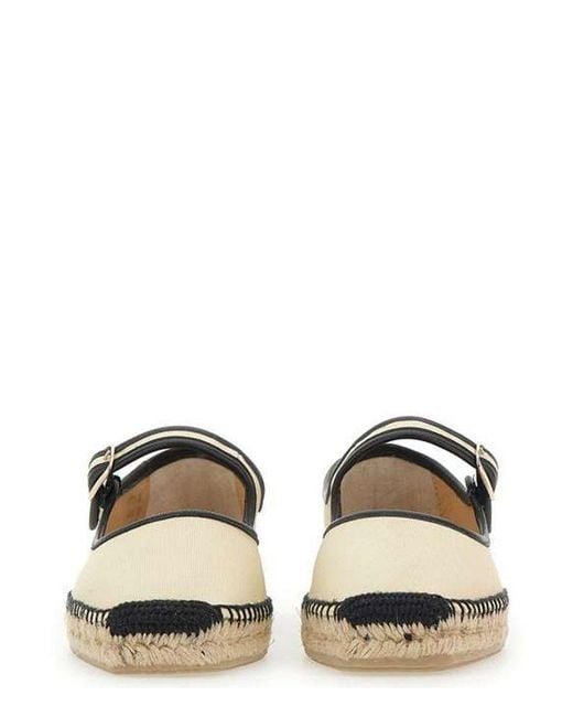 Castaner Natural Padua Mary Jane Flat Espadrilles