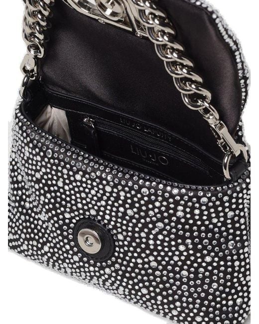 Liu Jo White Embellished Small Shoulder Bag