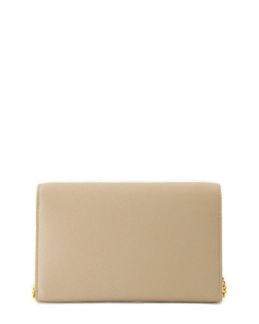 Saint Laurent Natural Uptown Chain Wallet