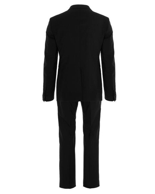 Tagliatore Black Two-Piece Tailored Suit for men