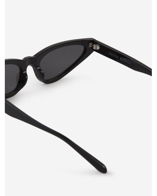 Linda Farrow Gray Magda Butrym Cat-eye Frame Sunglasses
