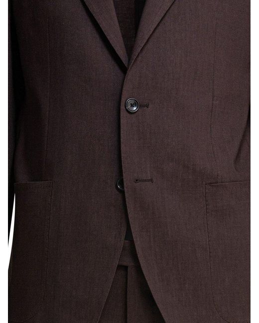 Tagliatore Black Single-Breasted Tailored Suit for men