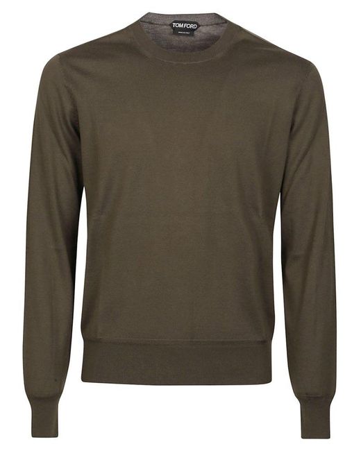 Tom Ford Green Long Sleeve Sweater for men