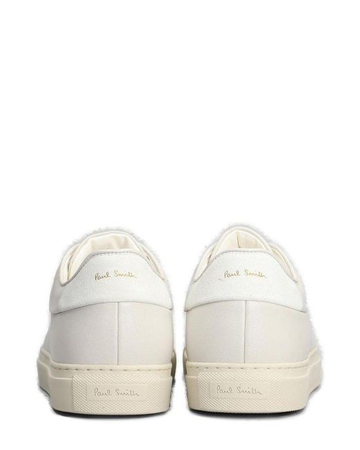 Paul Smith White Basso Lace-Up Sneakers for men