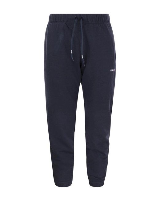 Autry Blue Logo Patch Tapered Leg Track Pants for men