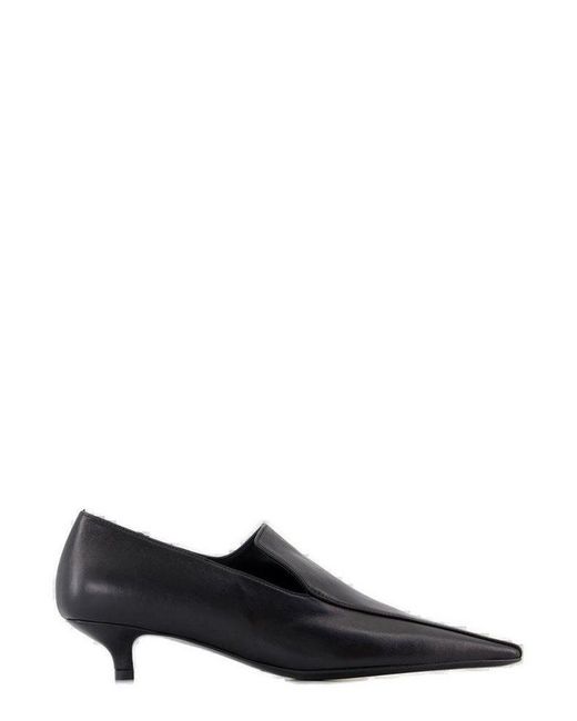 Totême  Black Kitten Heel Loafers