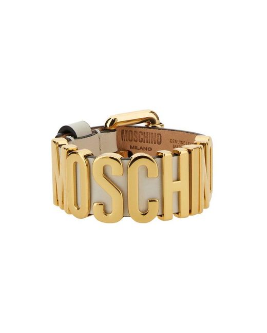 Moschino Metallic Logo Bracelet