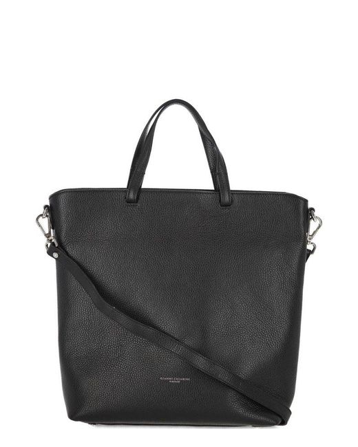 Gianni Chiarini Black Aida Top Handle Bag