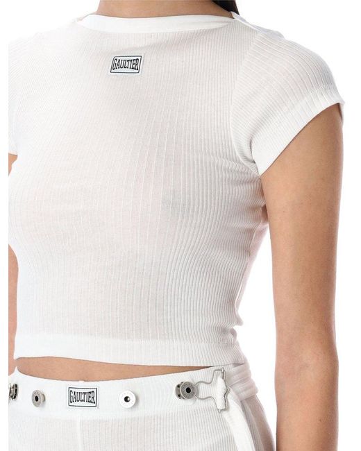 Jean Paul Gaultier White The Patch T-Shirt
