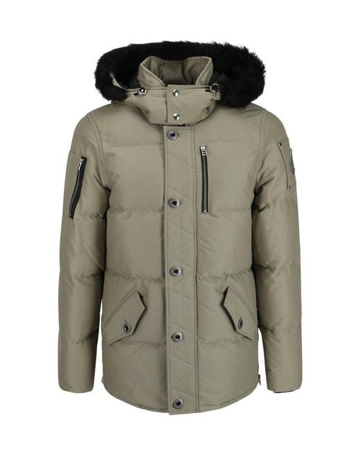 Moose Knuckles Gray Q3 Hooded Jacket for men