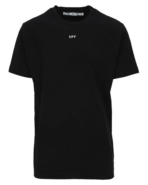 Off-White c/o Virgil Abloh Black Stencil Arrow Slim Fit T-shirt for men