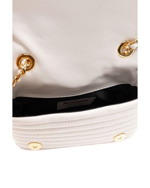 Moschino Metallic Leather Shoulder Bag,