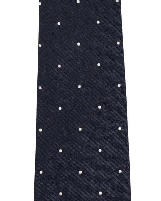 Paul Smith Blue Classic Polka Dot Tie for men
