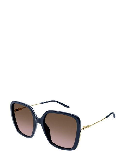 Chloé Gray Butterfly-frame Sunglasses