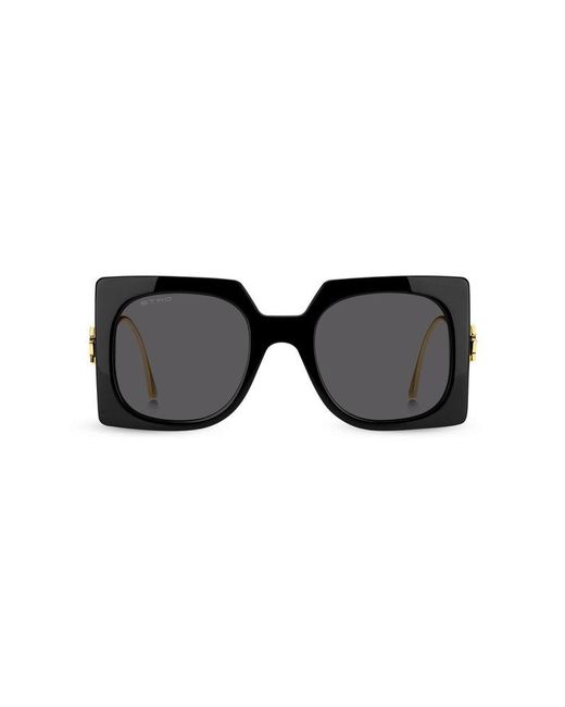 Etro Black Cat-eye Frame Sunglasses