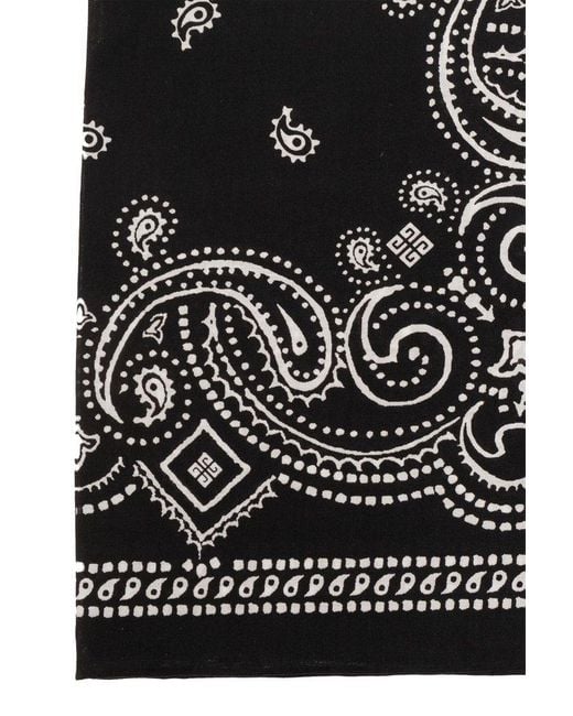Givenchy Black Scarf With Logo, for men