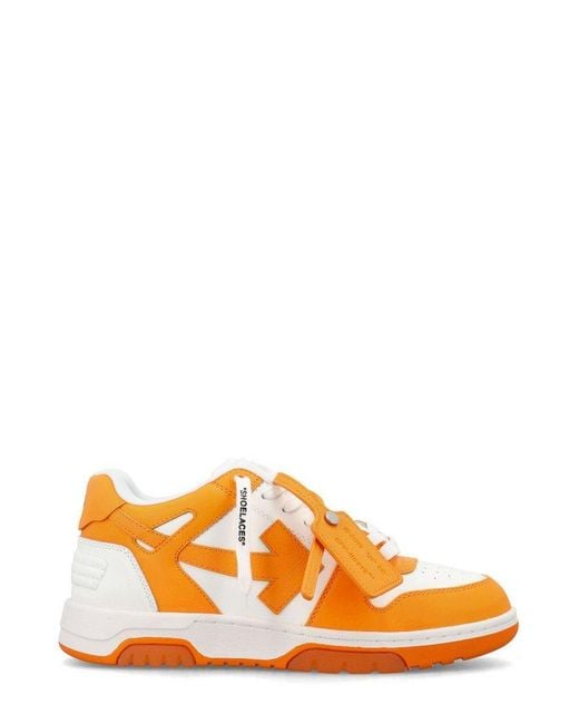 Off-White c/o Virgil Abloh Orange Out Of Office Calf Leather for men