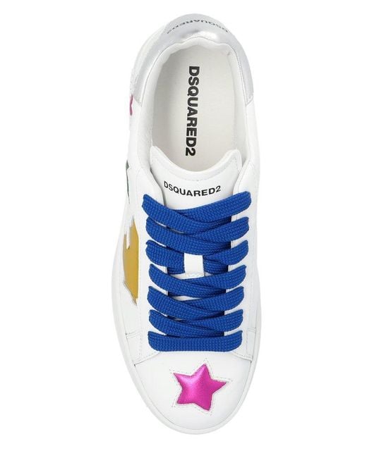DSquared² Multicolor Patchwork Detailed Lace-up Sneakers