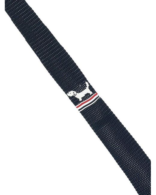 Thom Browne Blue "Hector Icon" Tie for men