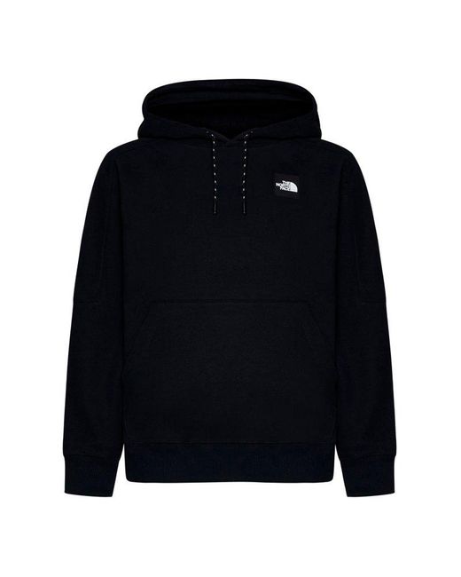 The North Face Blue Logo Patch Drawstring Hoodie for men