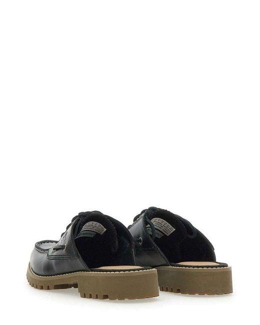 Timberland Black Noreen Lace-Up Slippers