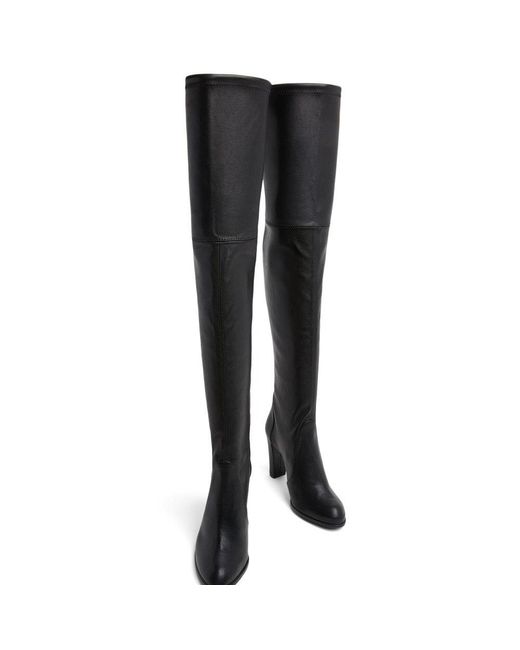 Escarpins Stuart Weitzman En Cuir Noir - Taille 6M - Talon Moyen - Occasion état Correct