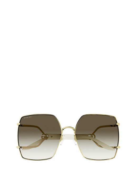 Gucci Green Square Frame Sunglasses
