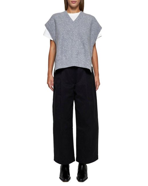 Studio Nicholson Blue Dordoni High-Waisted Trousers