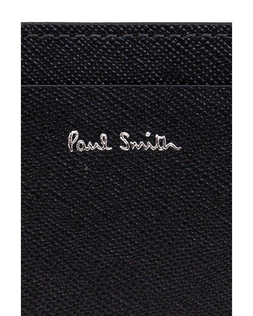 Paul Smith Black Card Case With Print for men
