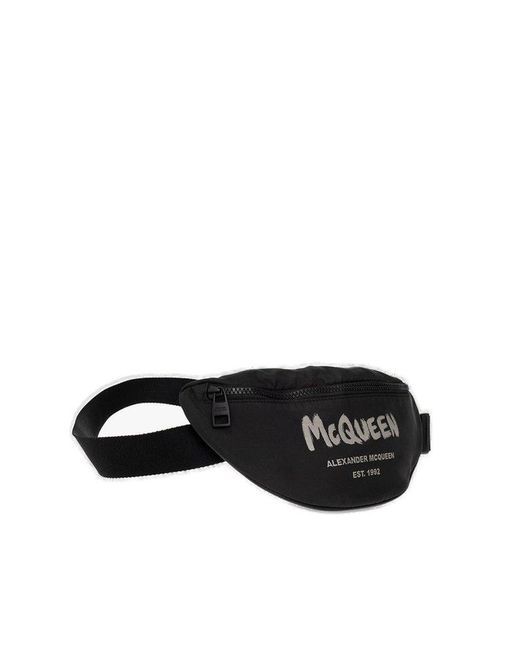 Alexander McQueen Black Belt Bag for men