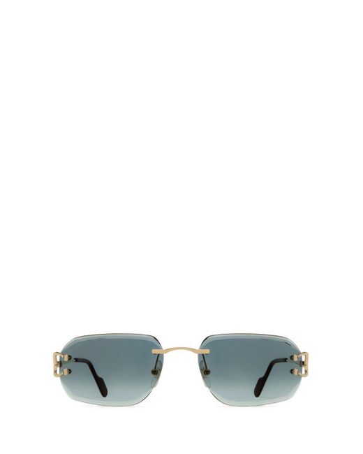 Cartier Multicolor Rectangular Frame Sunglasses for men
