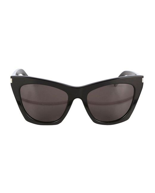 Saint Laurent Gray Kate Cat-eye Sunglasses