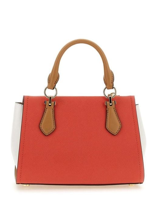 Michael Kors Red Marilyn Color-block Small Crossbody Bag
