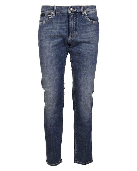 Dolce & Gabbana Blue Slim-fit Denim Jeans for men