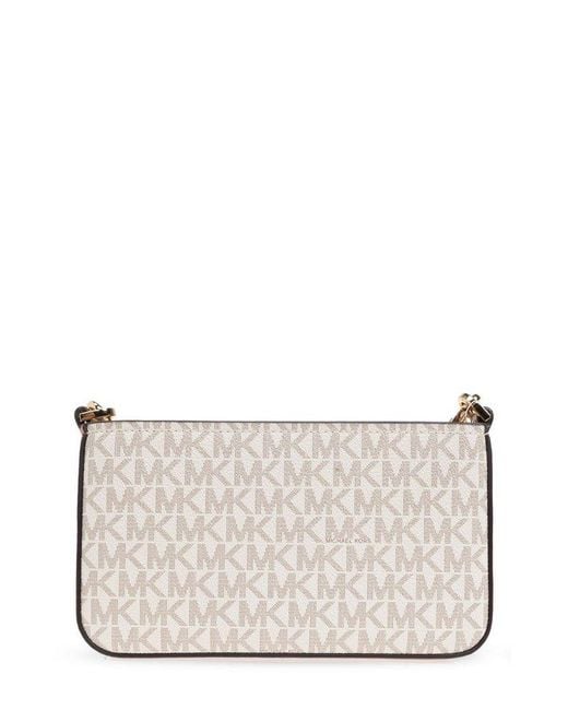 MICHAEL Michael Kors Natural Bryant Small Signature Logo Convertible Pochette
