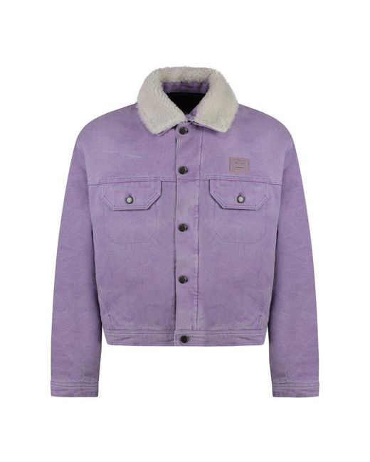 Acne Purple Denim Jacket for men
