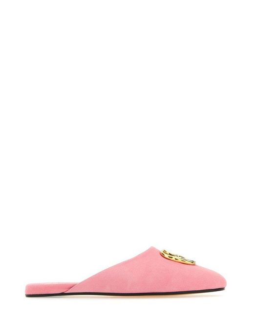 Bally Pink Gylon Slip-on Slippers