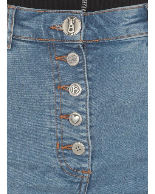 Moschino Blue Jeans High-waisted Straight-leg Jeans
