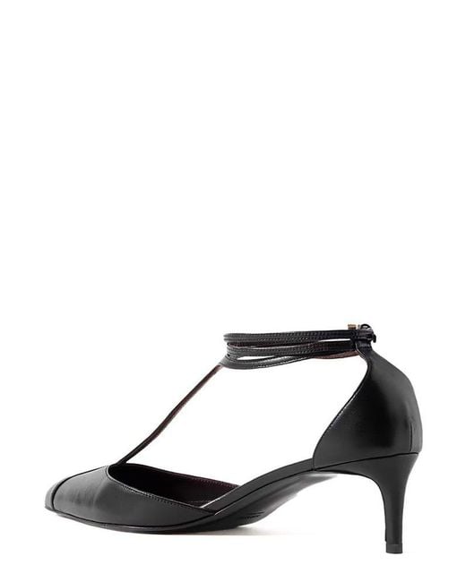 Khaite Black Mia Pointed-Toe Pumps