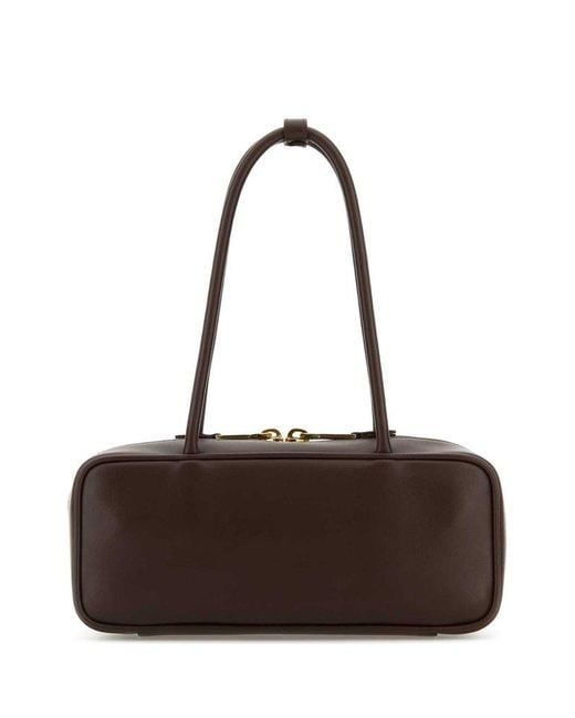 Miu Miu Brown Beau Zipped Shoulder Bag